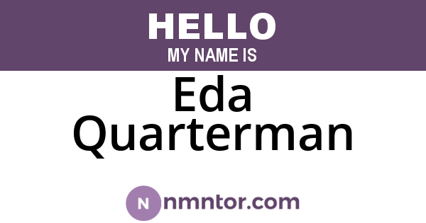 Eda Quarterman