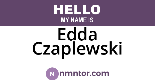 Edda Czaplewski