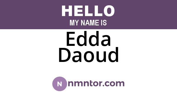 Edda Daoud