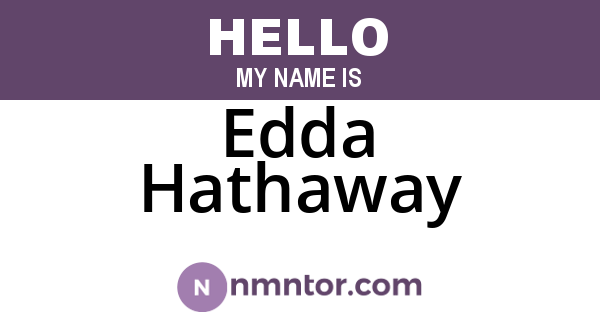 Edda Hathaway