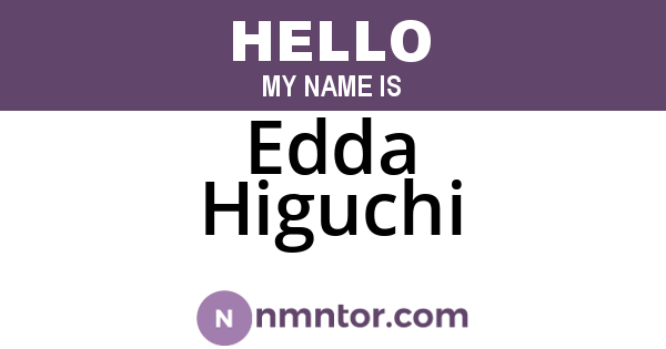 Edda Higuchi