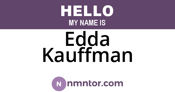 Edda Kauffman