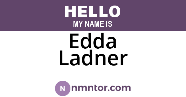Edda Ladner