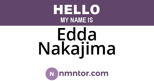 Edda Nakajima