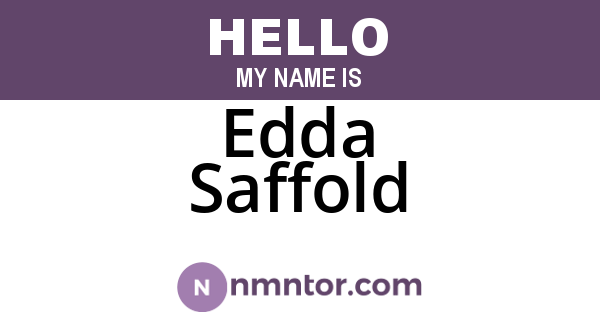 Edda Saffold