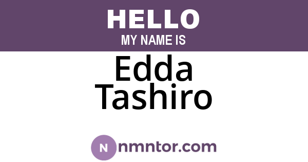 Edda Tashiro