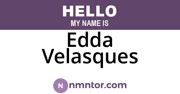 Edda Velasques