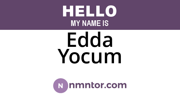 Edda Yocum