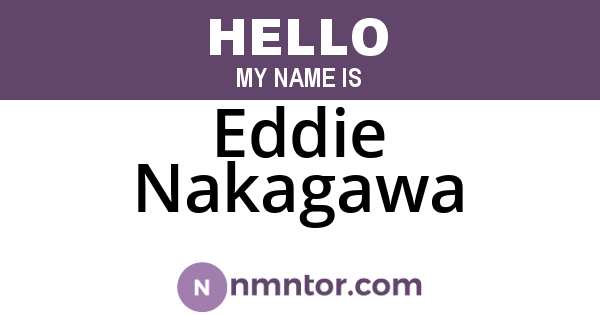 Eddie Nakagawa
