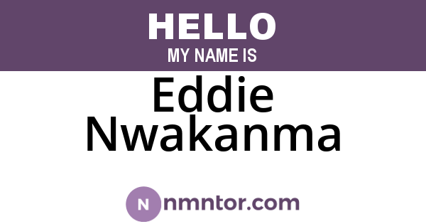 Eddie Nwakanma