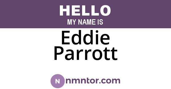Eddie Parrott