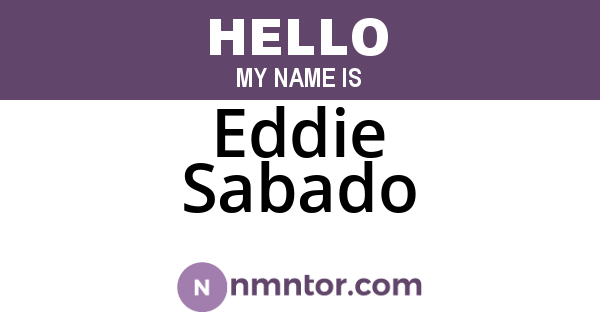 Eddie Sabado