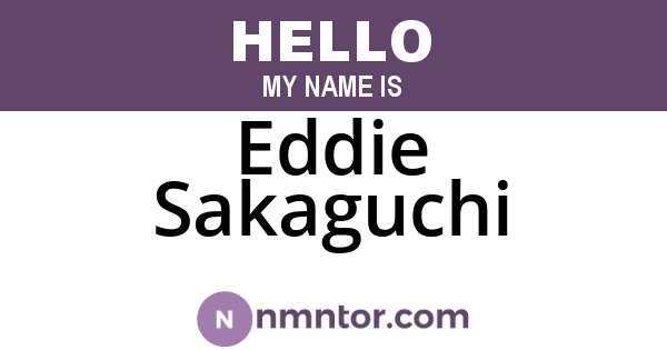 Eddie Sakaguchi