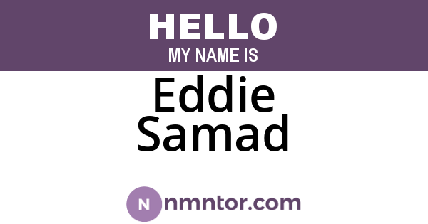 Eddie Samad