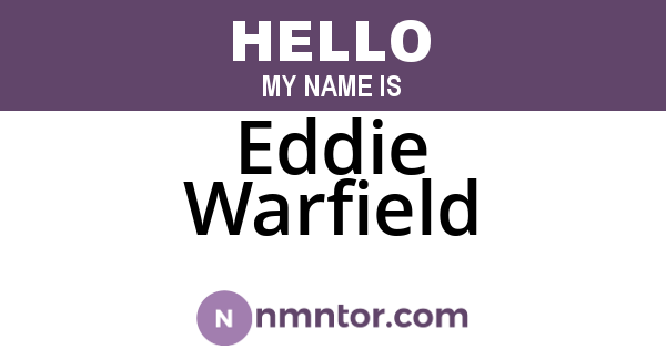 Eddie Warfield