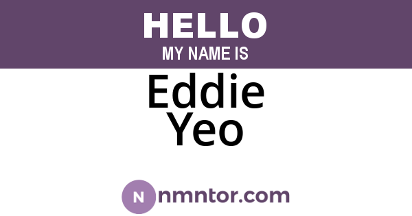 Eddie Yeo