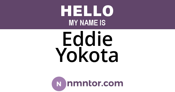 Eddie Yokota