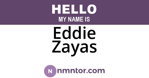 Eddie Zayas