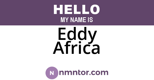 Eddy Africa
