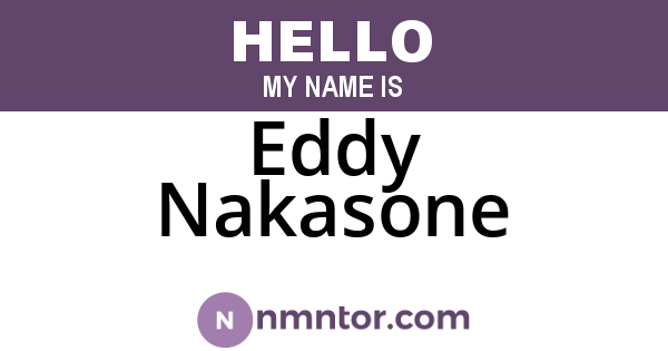 Eddy Nakasone