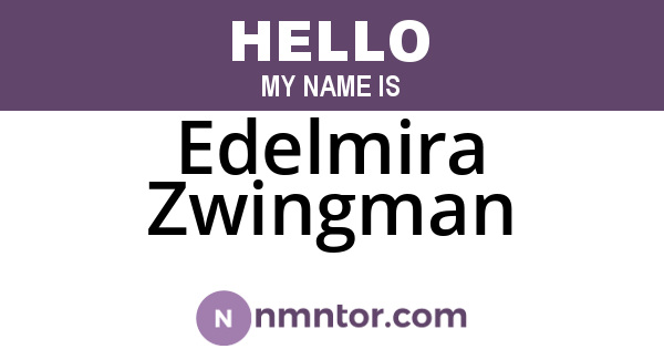 Edelmira Zwingman