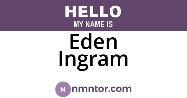 Eden Ingram