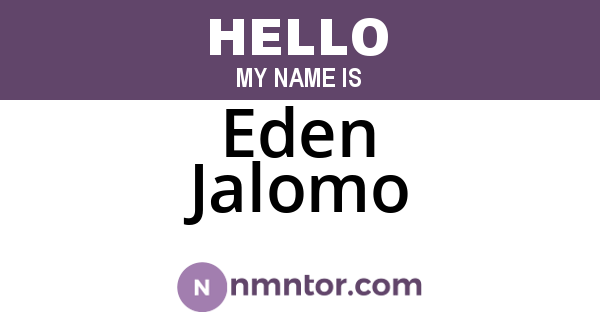 Eden Jalomo