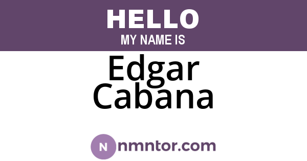 Edgar Cabana