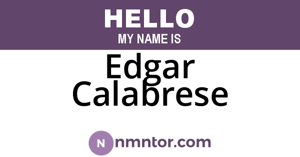 Edgar Calabrese