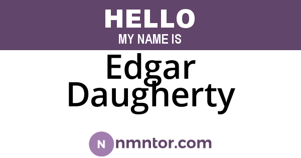 Edgar Daugherty