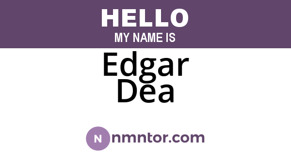 Edgar Dea