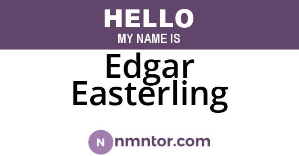 Edgar Easterling