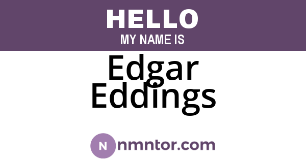 Edgar Eddings