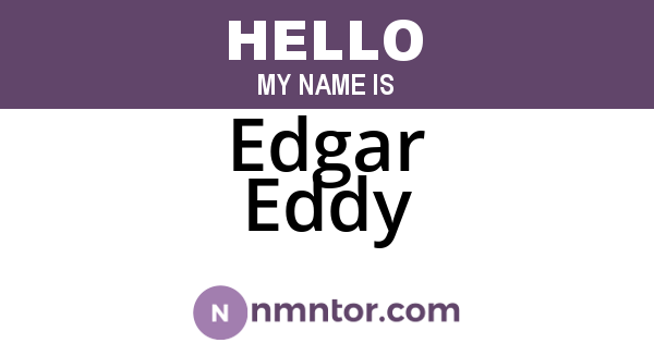 Edgar Eddy
