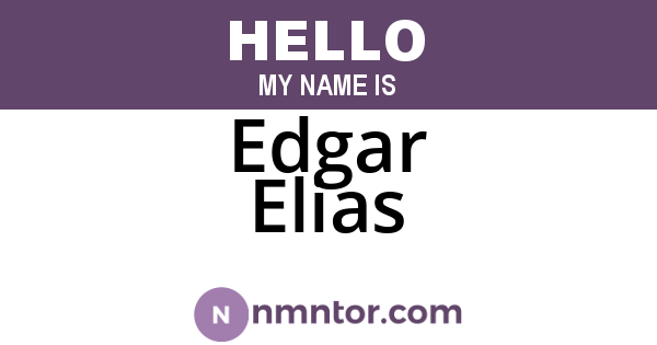 Edgar Elias