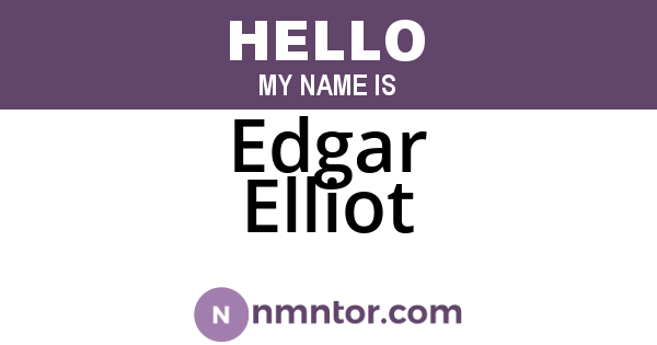 Edgar Elliot