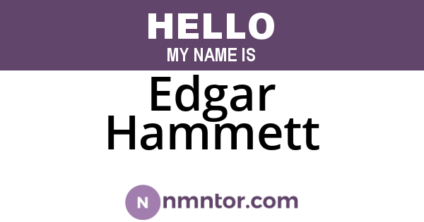 Edgar Hammett