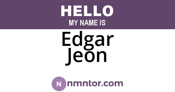 Edgar Jeon