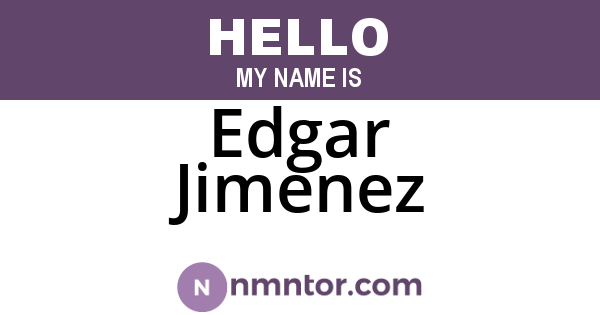 Edgar Jimenez