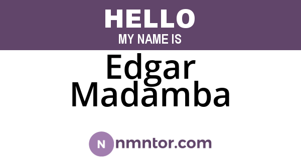 Edgar Madamba