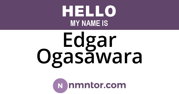 Edgar Ogasawara