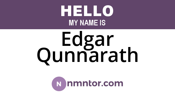 Edgar Qunnarath
