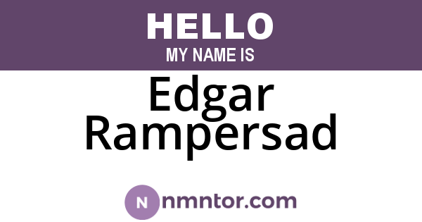 Edgar Rampersad