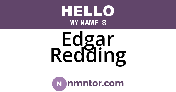 Edgar Redding