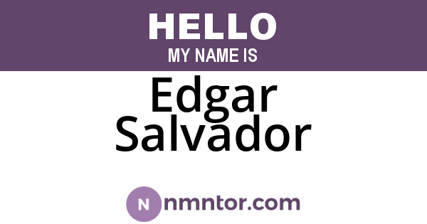 Edgar Salvador