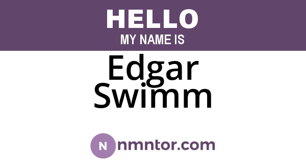 Edgar Swimm