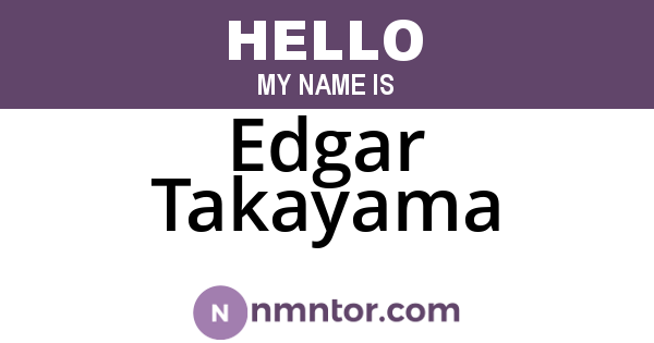 Edgar Takayama