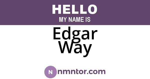 Edgar Way