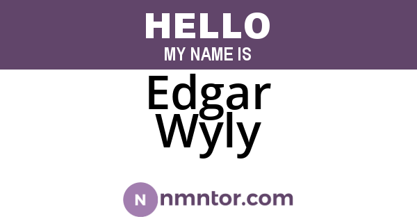 Edgar Wyly