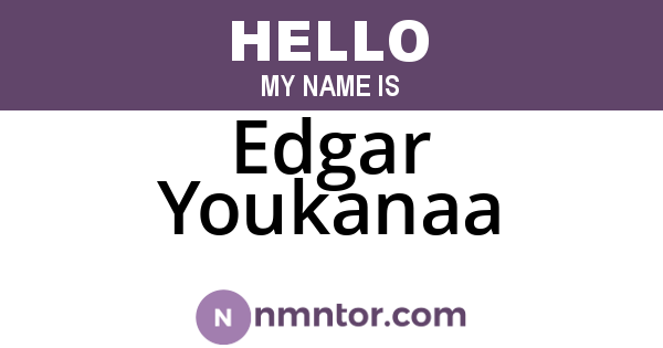 Edgar Youkanaa